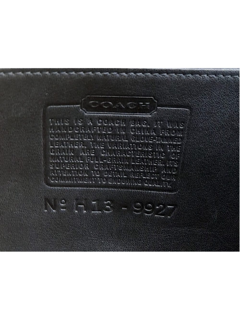 Coach Wilis Vintage Black leather station Bag crossbody 9927 - Picture 4 of 5